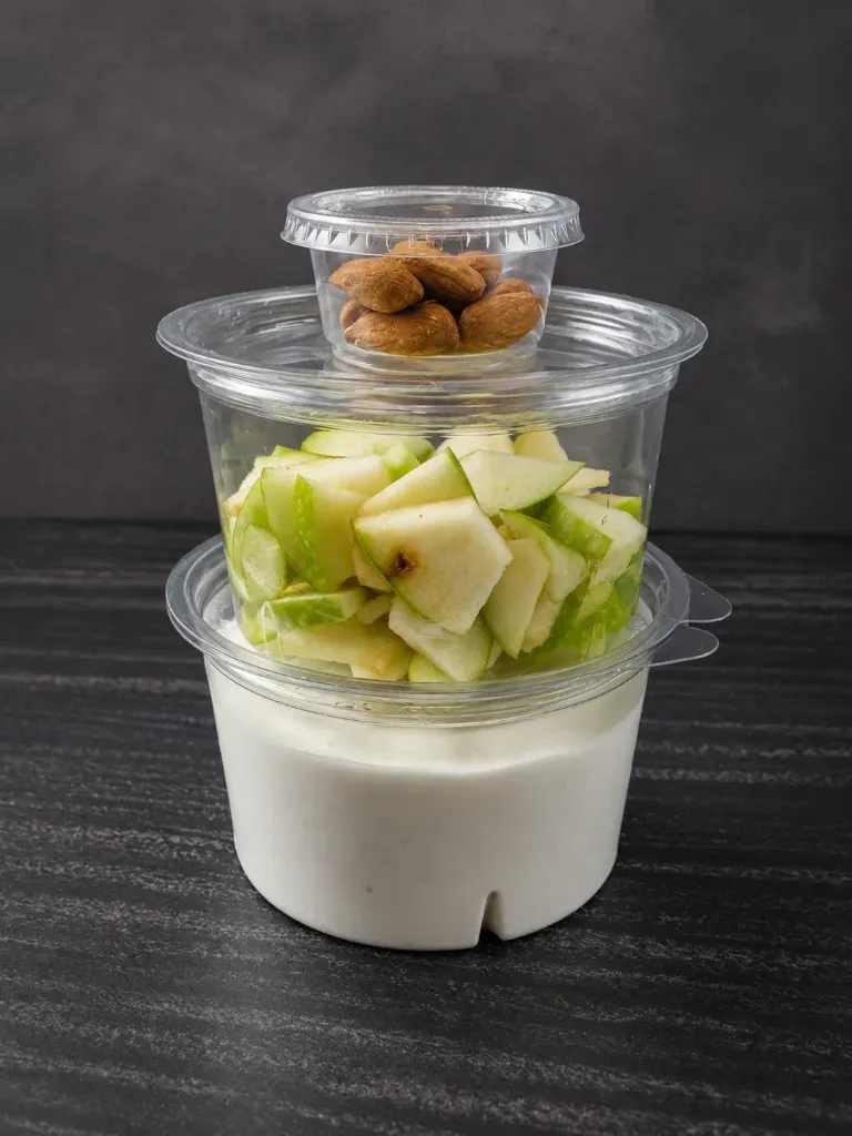 [LY-S-V-1500-R23] Snack 1 Queso Batido+ Mix (conguito) + Manzana Verde y Almendras (Plan 1500)