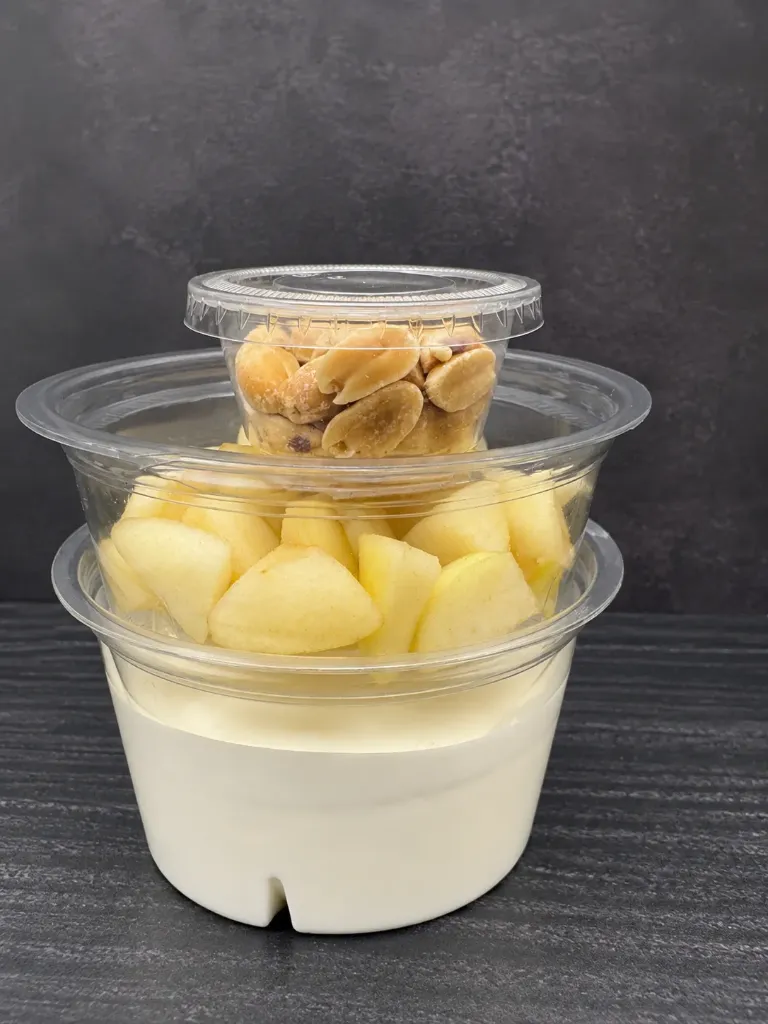 Snack 4 Queso Batido + Mix (leche condensada) + Pera + Cacahuetes