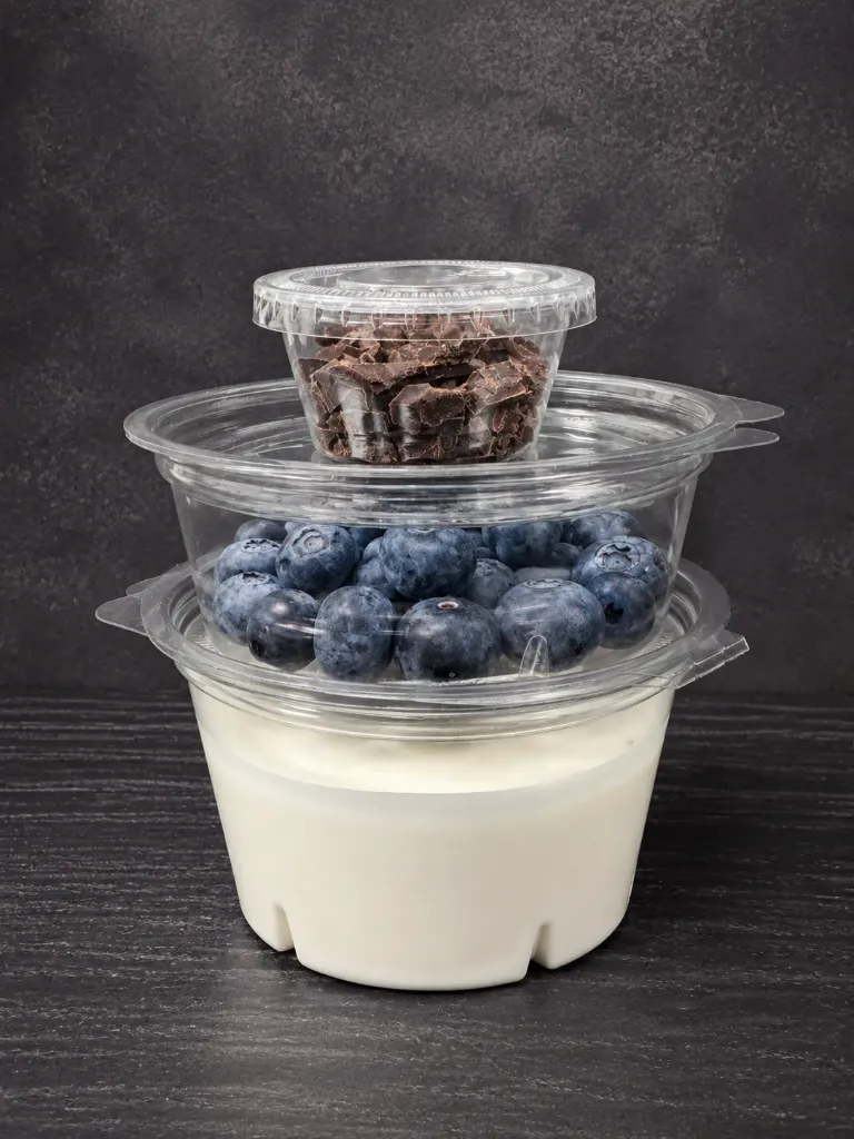 [LY-S-V-1500-R27] Snack 5 Queso Batido + Mix (cookies & cream) + Arandanos y Chocolate Negro 85% (Plan 1500)